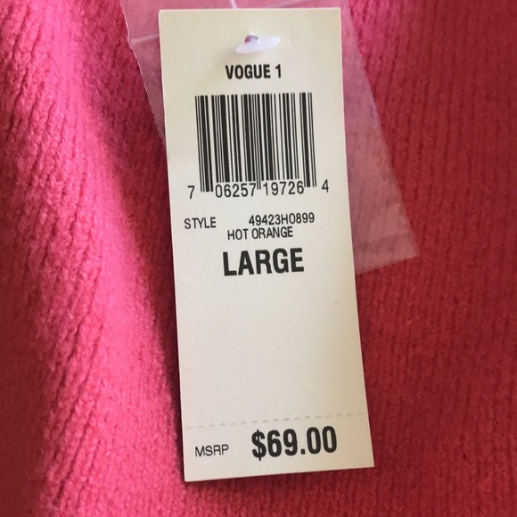 INC orange shrug cardi - Picture 5 of 9